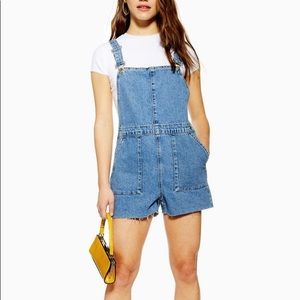Topshop Petit Denim Overalls